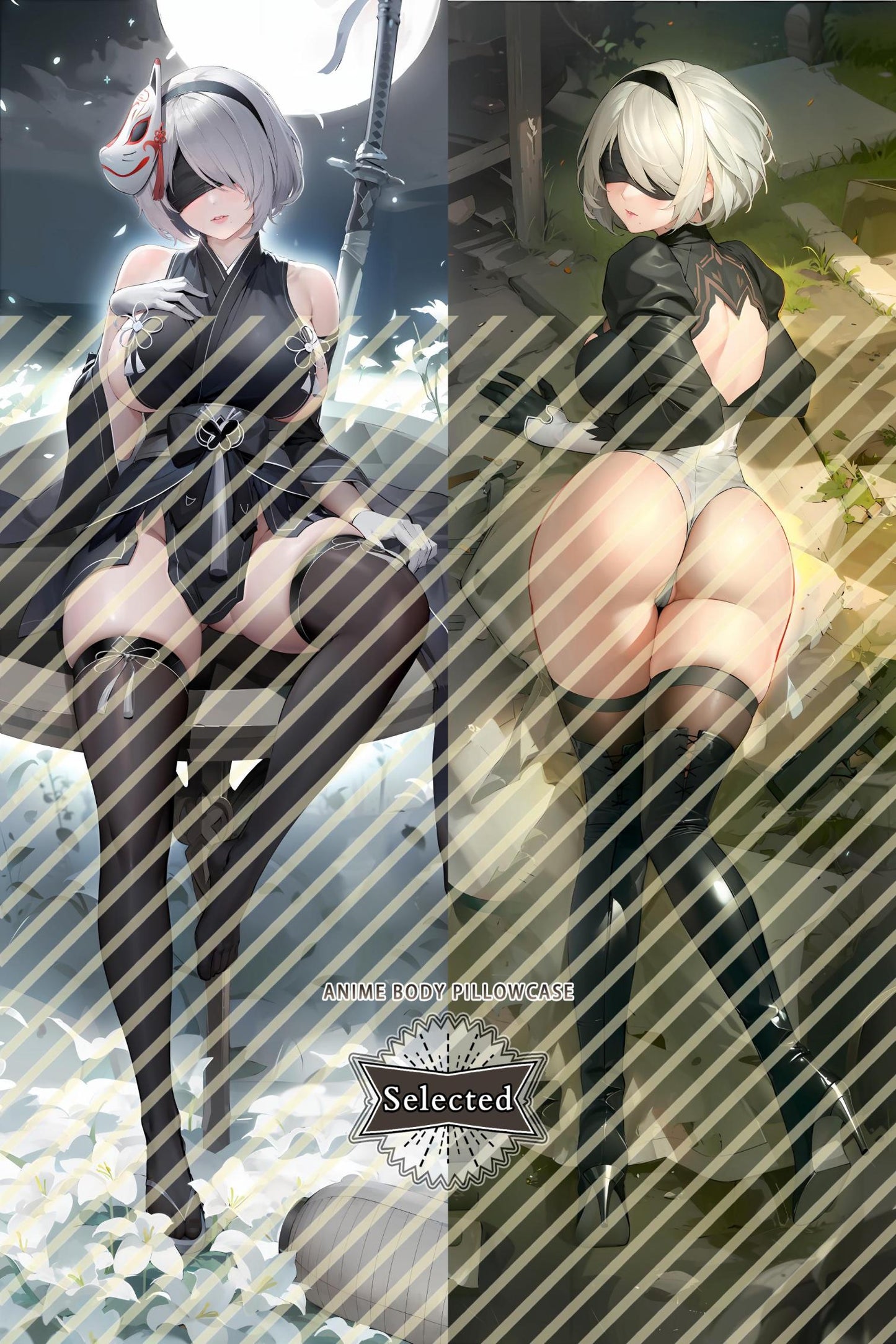 NieR: Automata YoRHa No.2 2B Split legs pillow