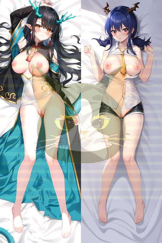 Arknights Dusk & Ch’en Split legs pillow Custom Dakimakura Body Pillows