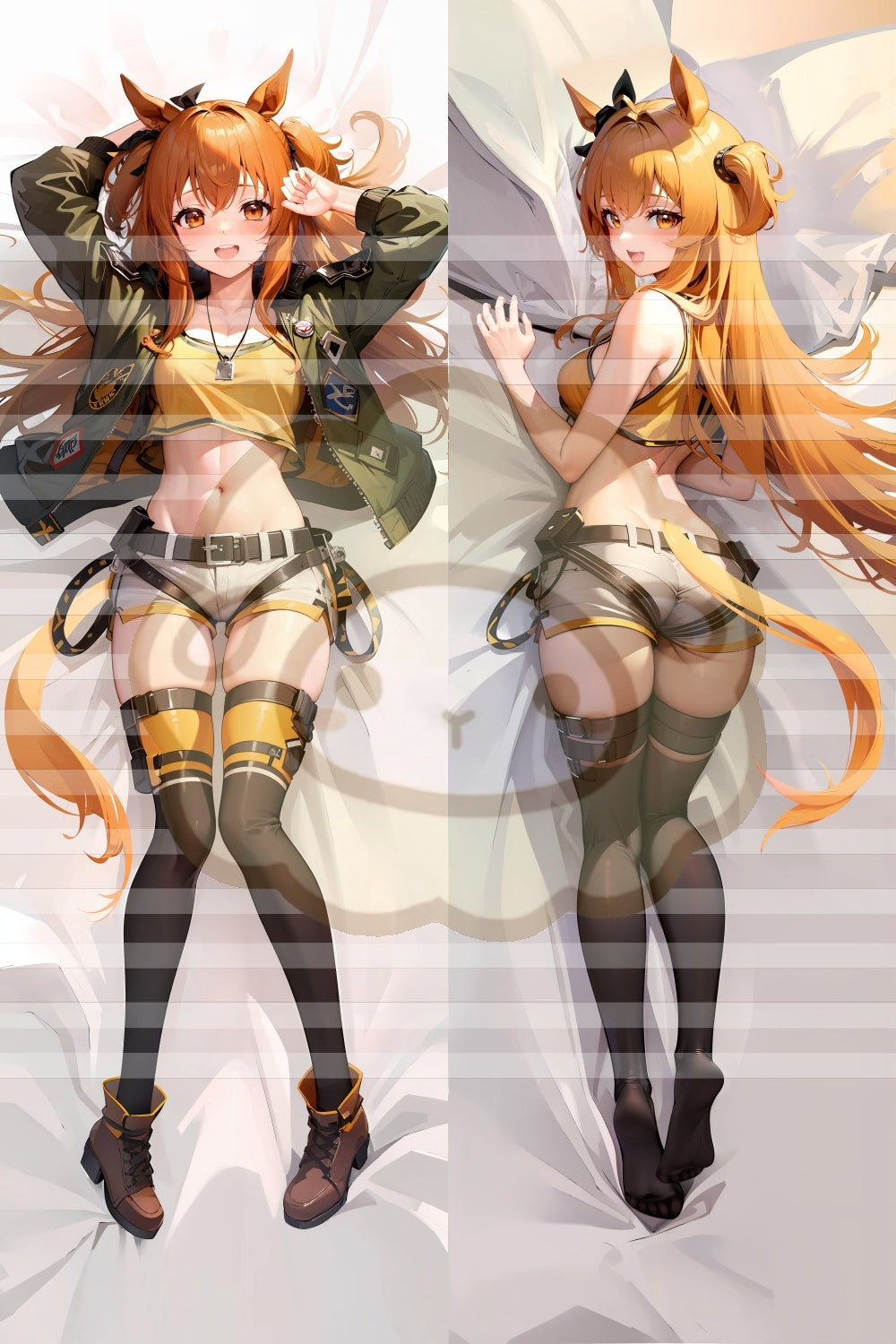 Umamusume: Pretty Derby Mayano Top Gun Split legs pillow