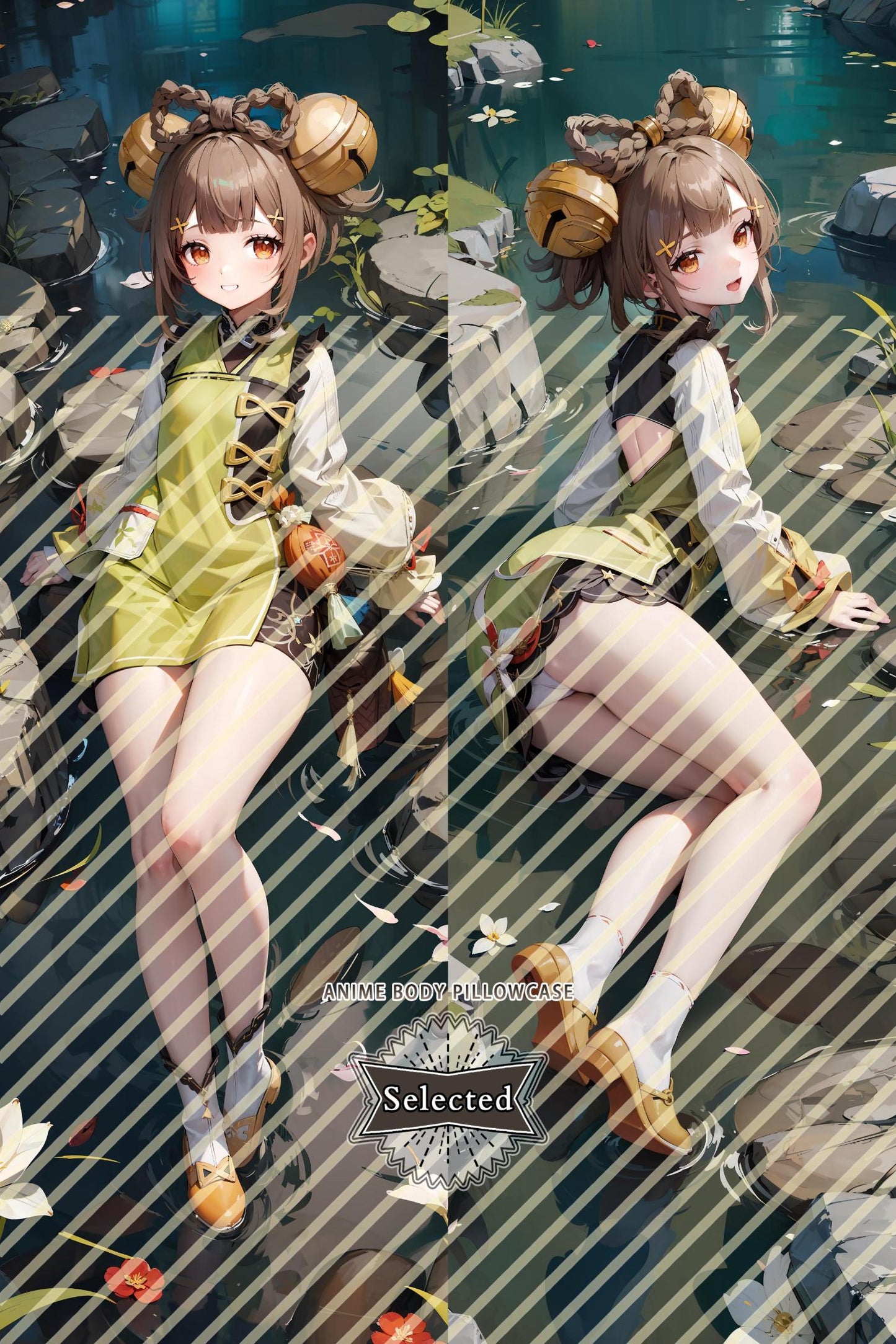 Genshin-Yaoyao Split legs pillow Custom Dakimakura Body Pillows