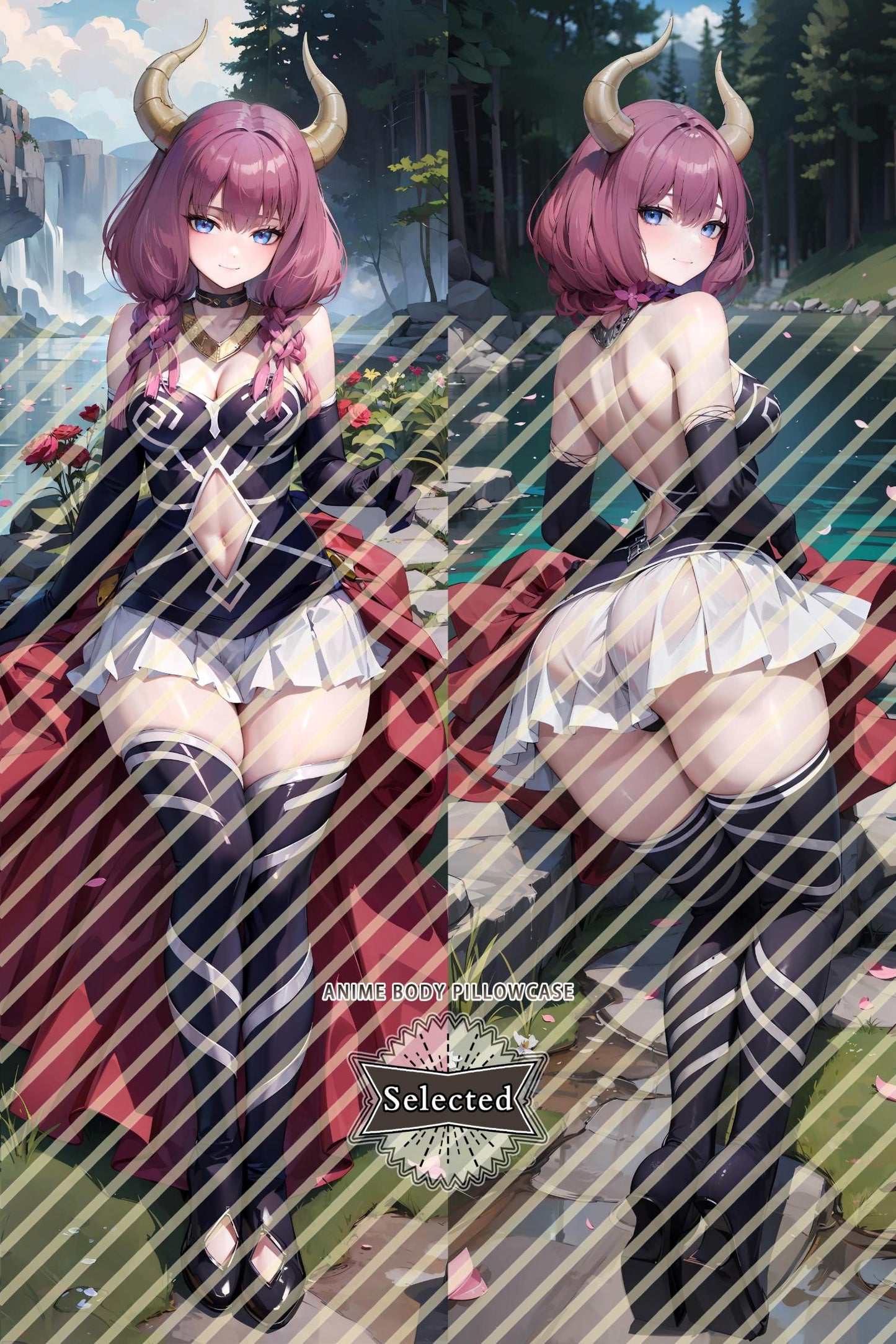 Frieren: Beyond Journey's End Aura Split legs pillow Custom Dakimakura Body Pillows