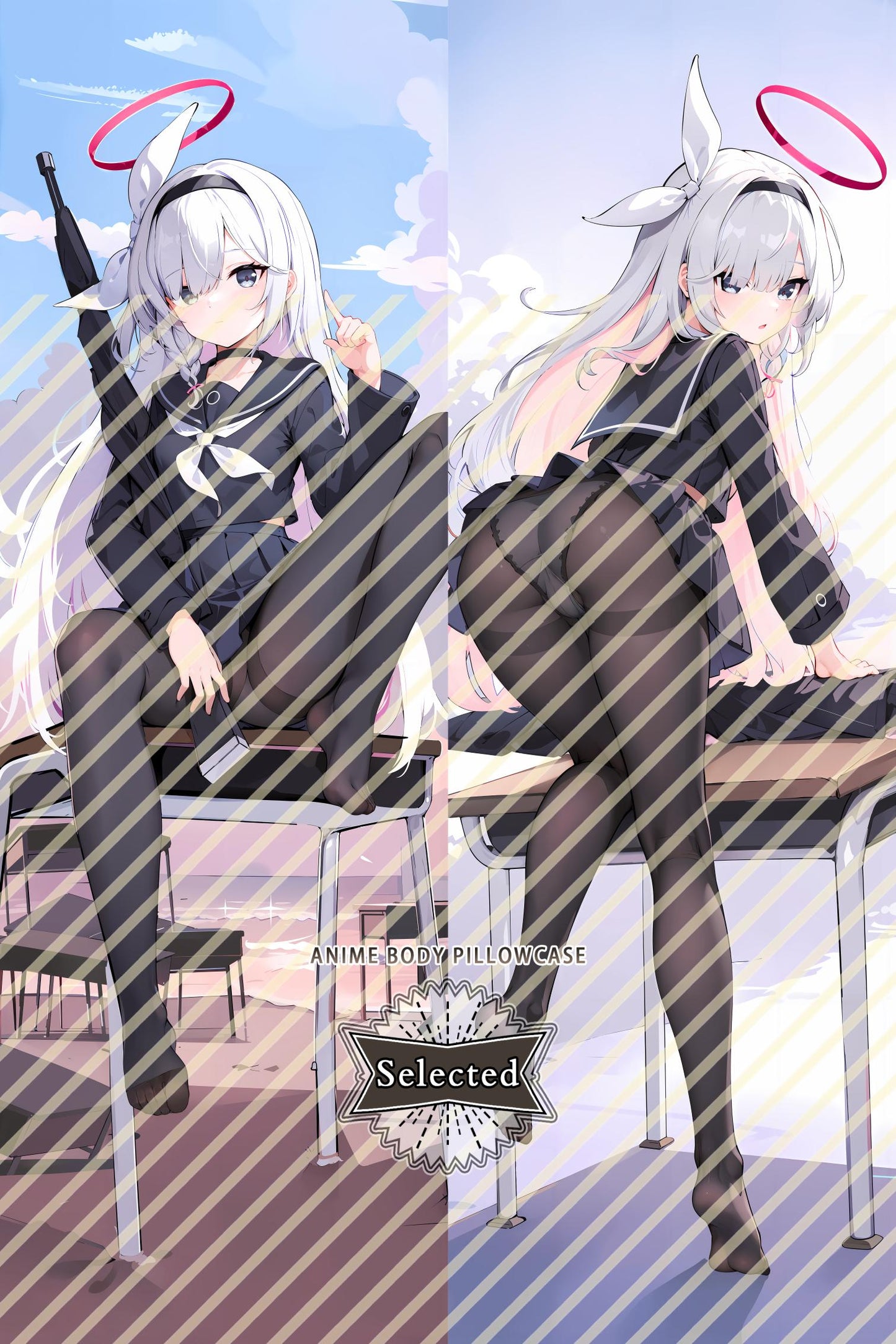 Blue Archive Plana プラナ Split legs pillow Custom Dakimakura Body Pillows