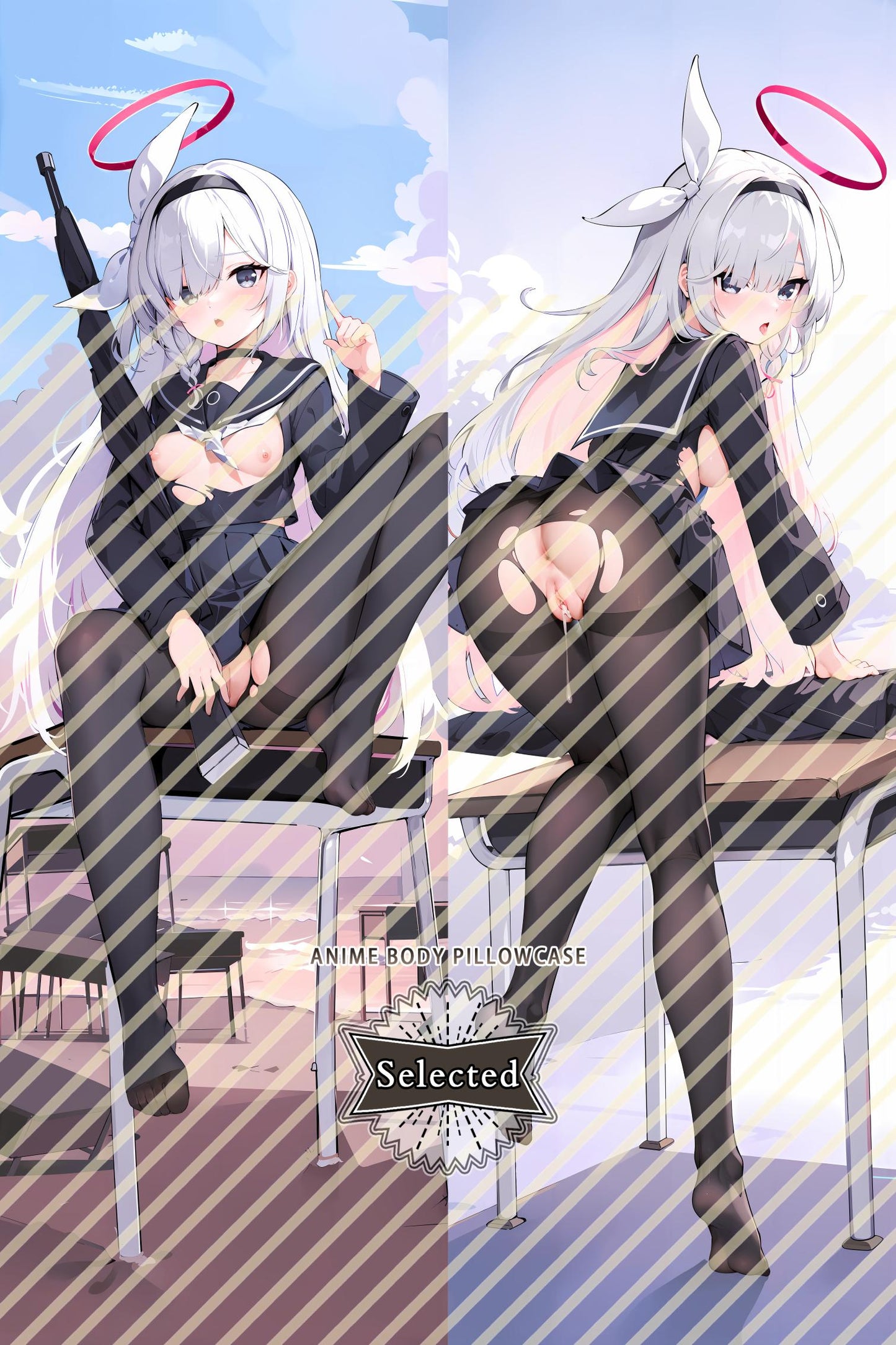 Blue Archive Plana プラナ Split legs pillow Custom Dakimakura Body Pillows