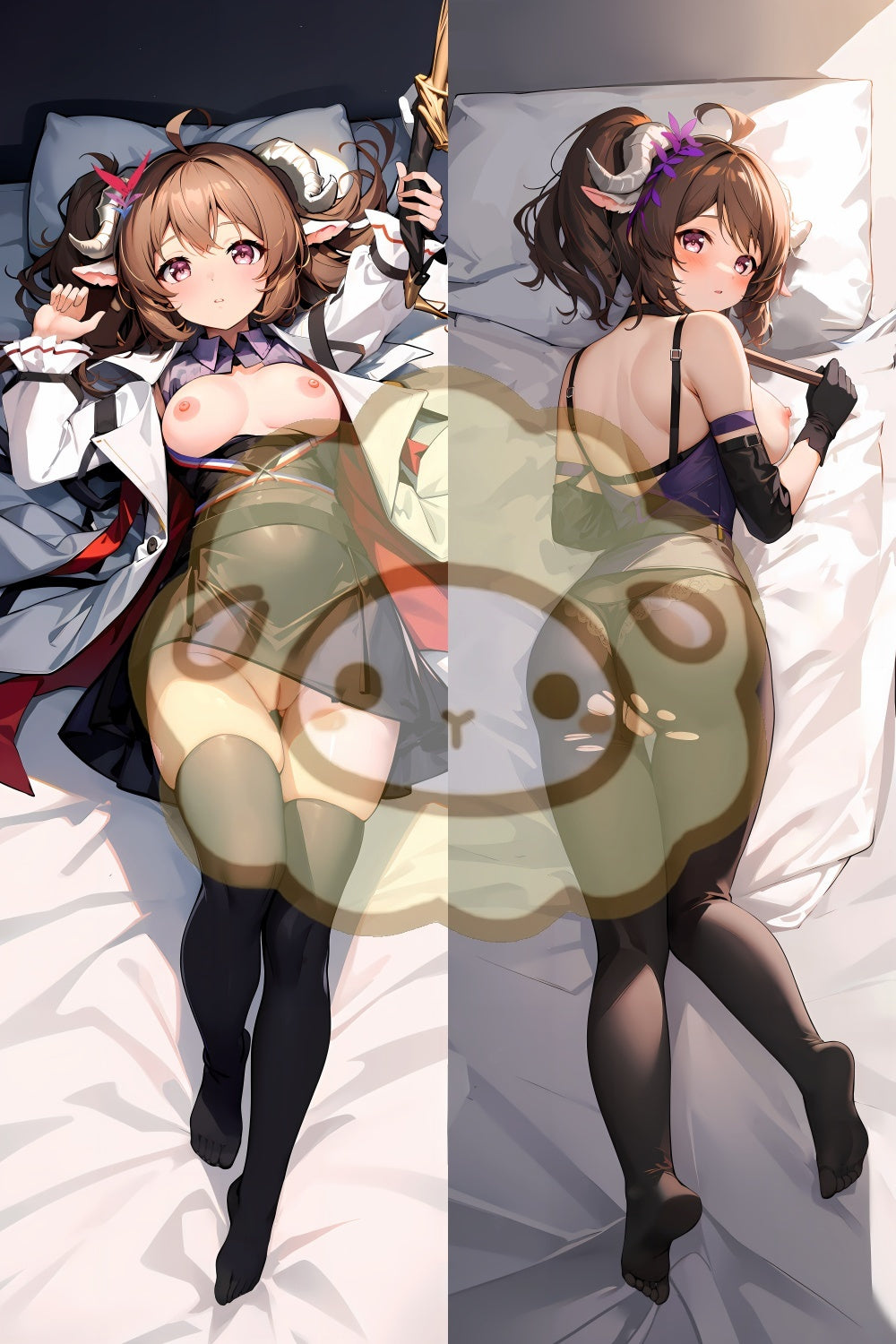 Arknights Eyjafjalla the Hvít Aska Split legs pillow