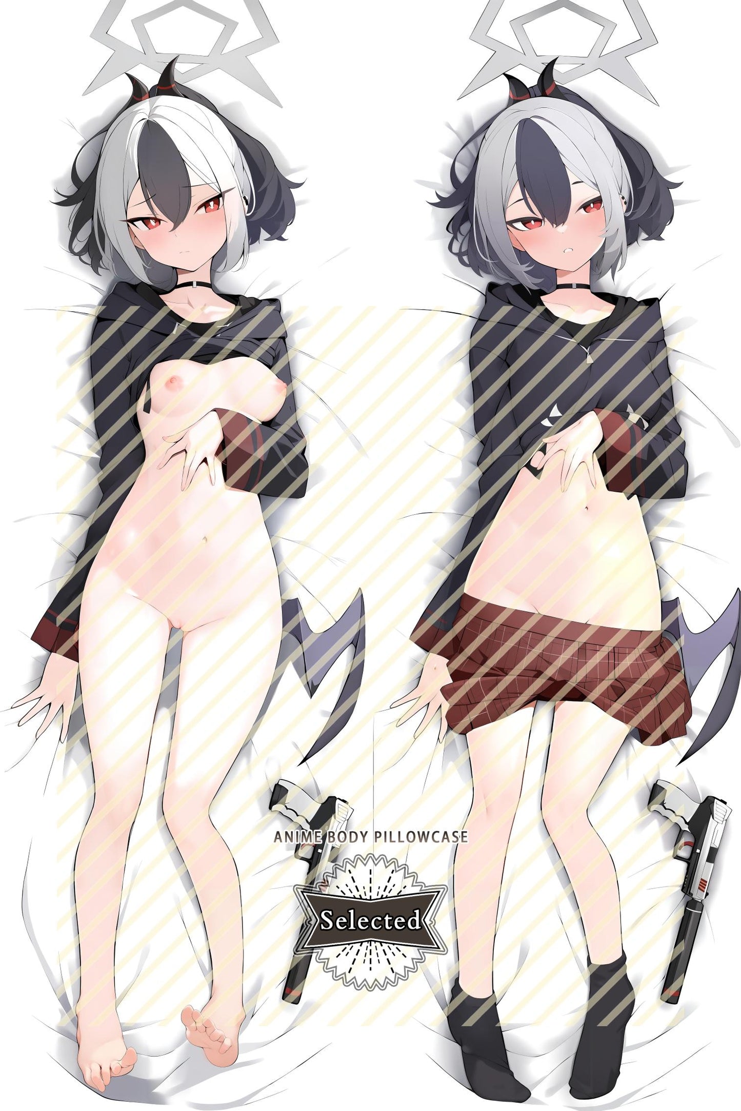 Blue Archive Onikata Kayoko Split legs pillow Custom Dakimakura Body Pillows